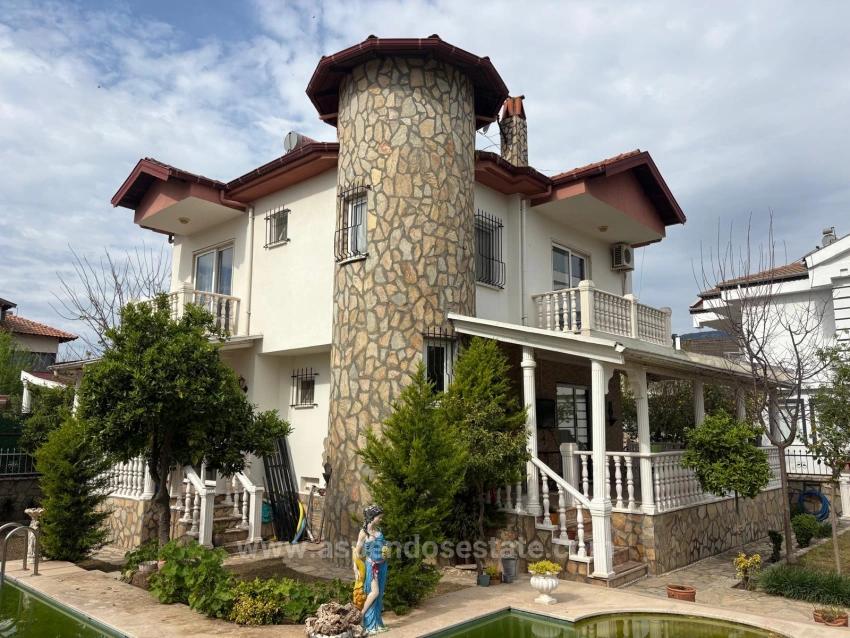 3+1 Villa Zum Verkauf Auf Einem 500 M² Großen Grundstück In Dalyan Gülpınar