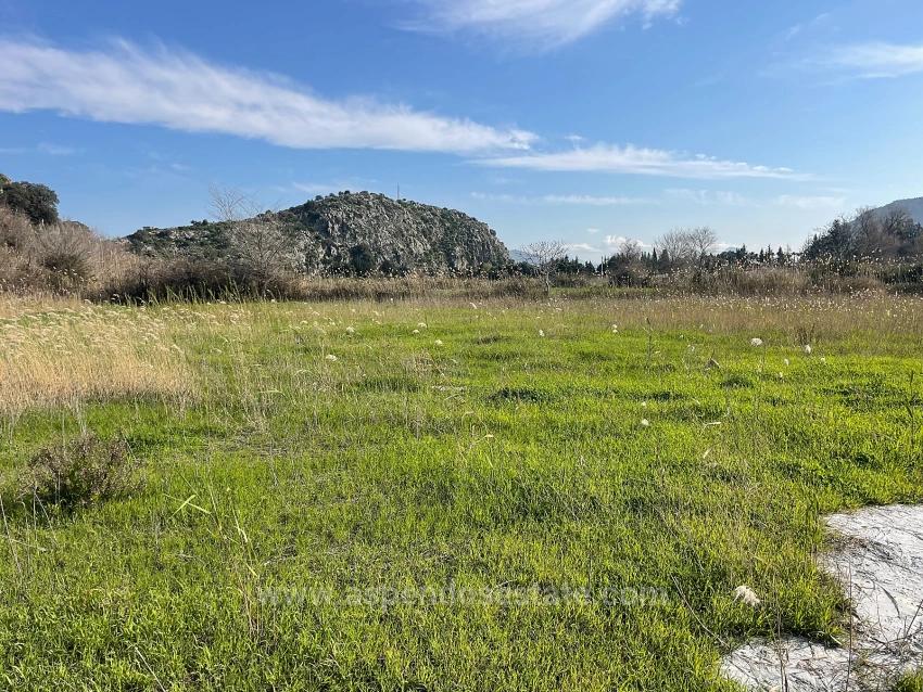 6800 M2 Plot Of Land For Sale In Dalyan With 5% Residential Zoning.