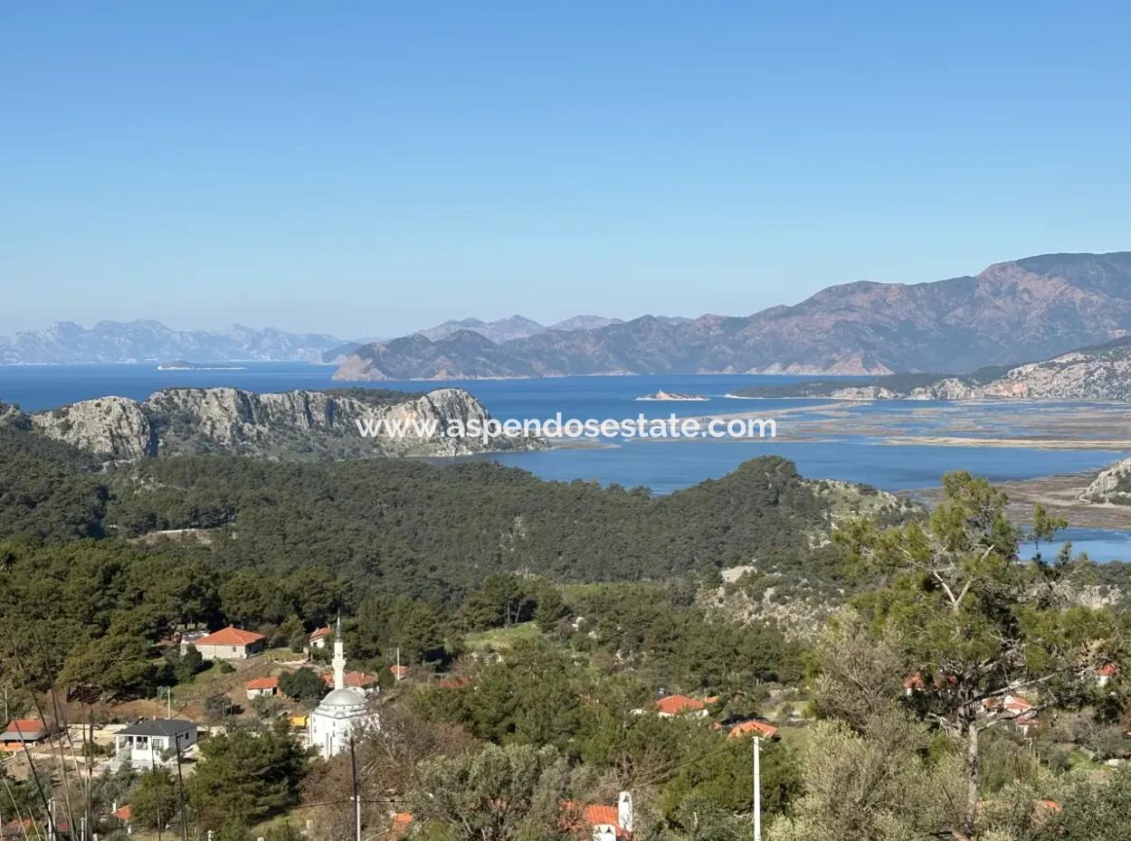 1000M2 Land For Sale With Sea View In The Village Built-Up Area In Gökbel