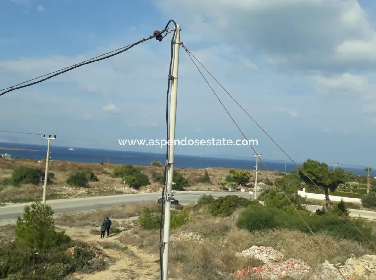Land For Sale In Çeşme Dalyan Neighborhood With Full Sea View 1176M2 Zoning