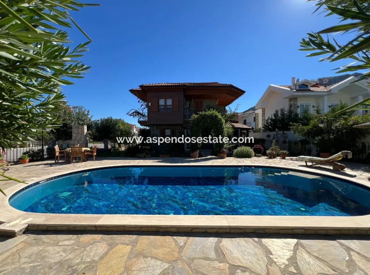 Stone Villa For Sale In A 580M2 Plot In Gulpinar, Dalyan