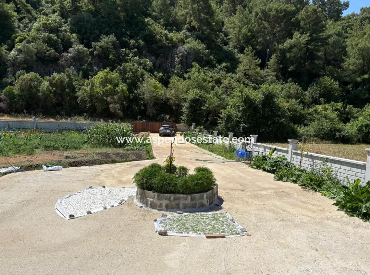 Dalyan Karadağ Mevkiinde 2500M2 Tarla İçerisinde 120M2 Müstakil Ahşap Ev