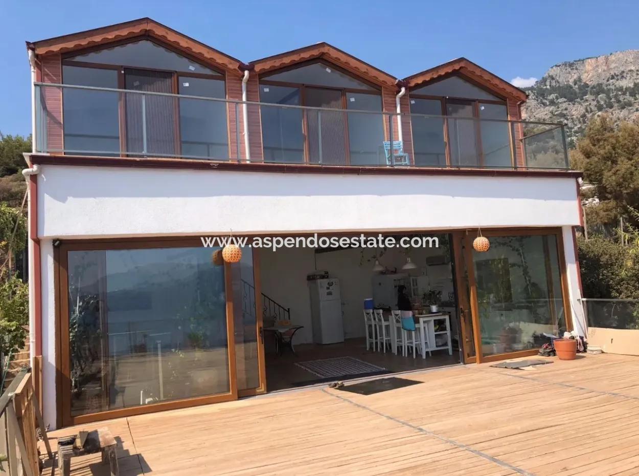 Faralya Satılık Villa Faralyan Full Deniz Manzaralı Satılık Satılık Villa